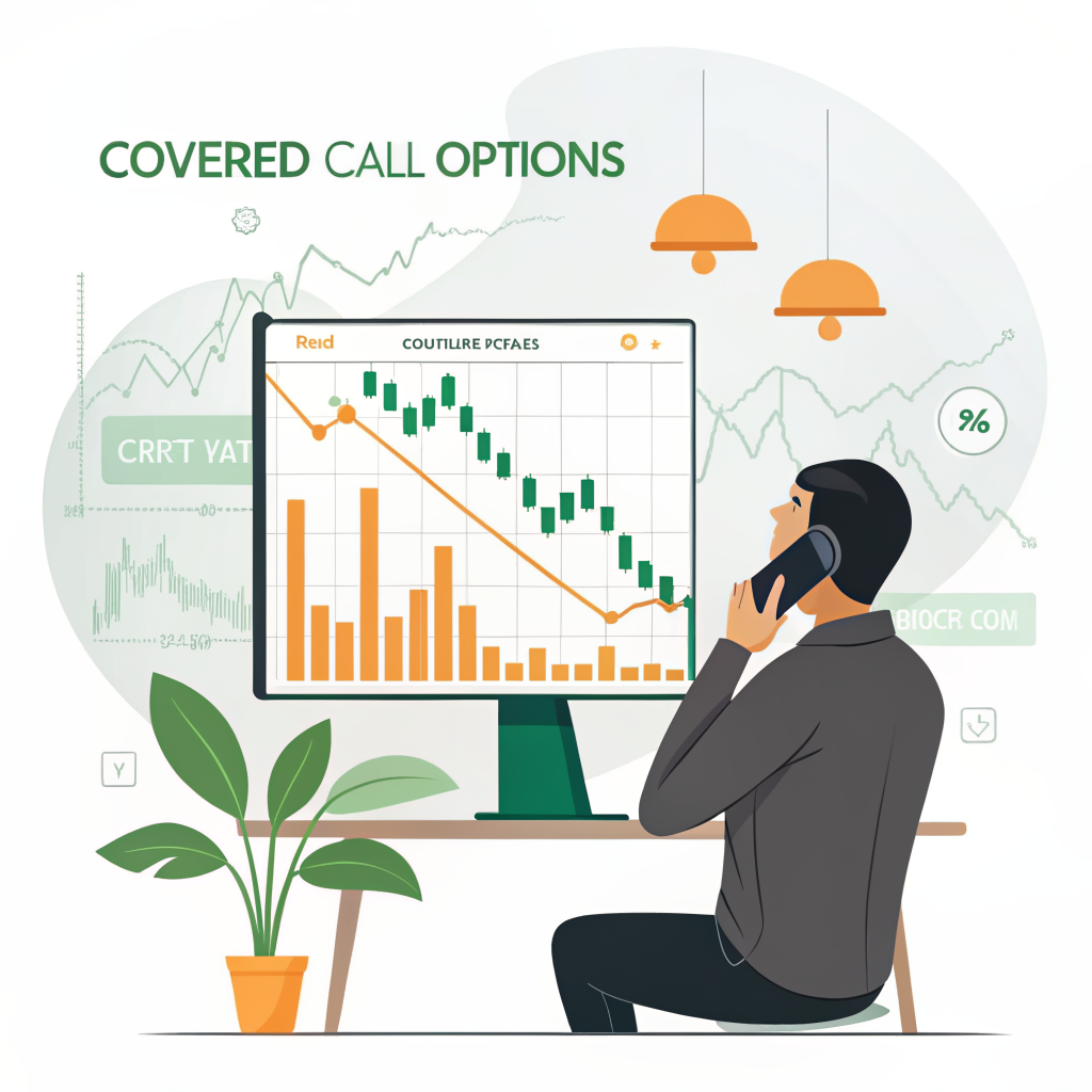 커버드콜 ETF 투자자가 수익 상한선을 맞닥뜨리는 개념 일러스트
