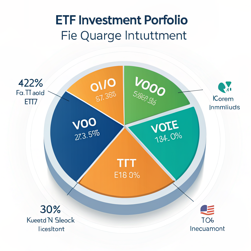 연금저축 IRP ETF 포트폴리오 배분 비율 일러스트