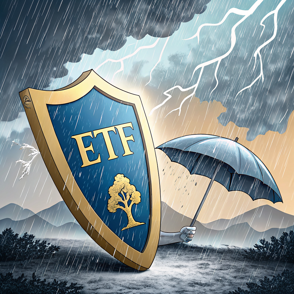 경기침체 대비 방어적 ETF 포트폴리오 구성 일러스트