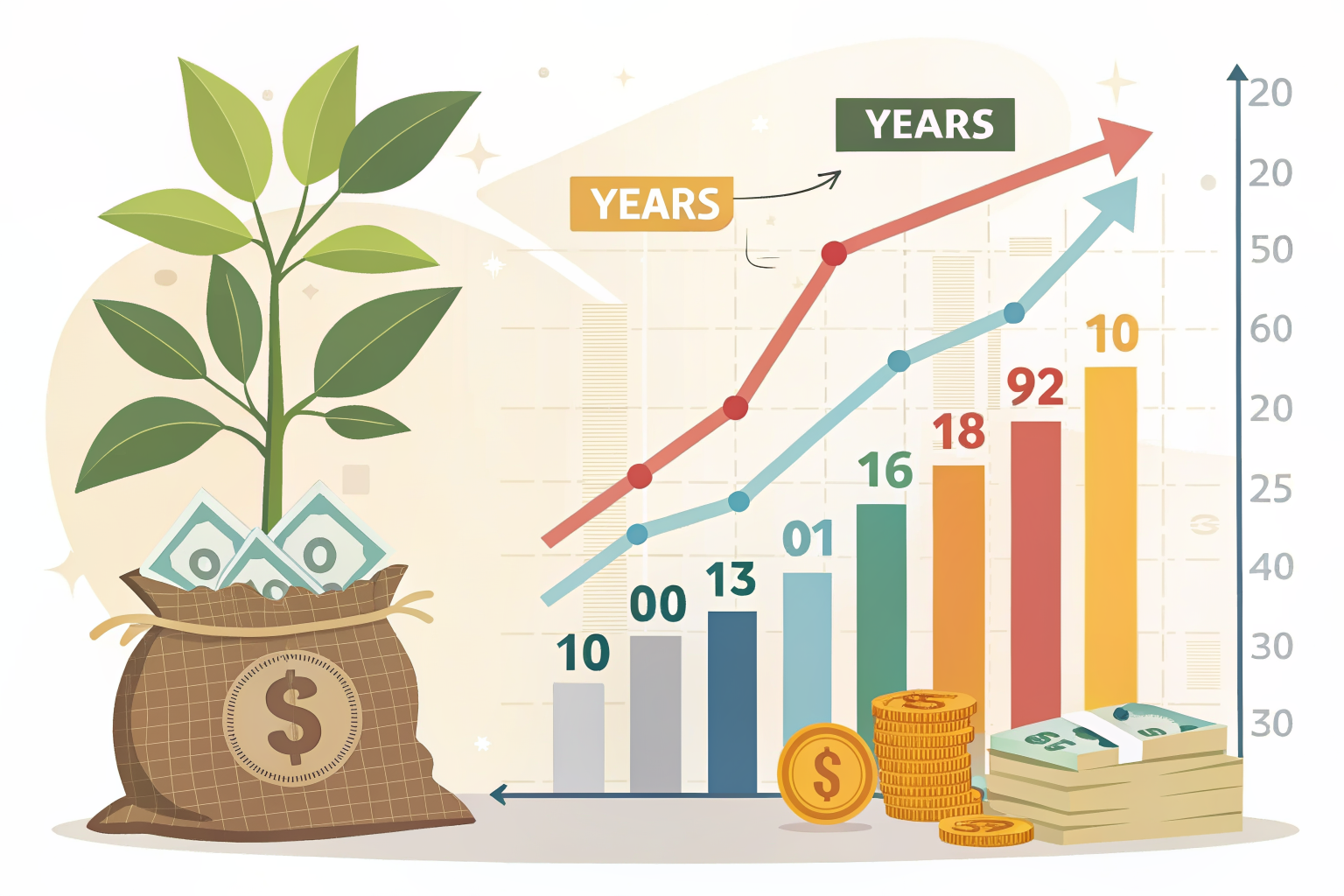 배당성장 ETF 10년 배당 재투자 복리 성장 그래프