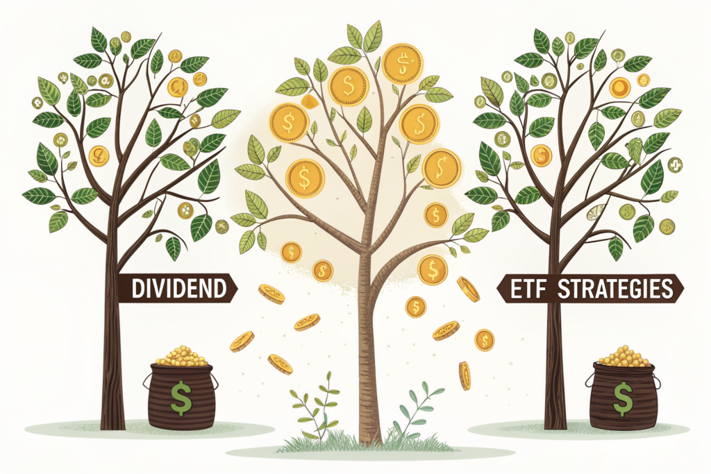 SCHD VIG DGRO 배당성장 ETF 비교 일러스트