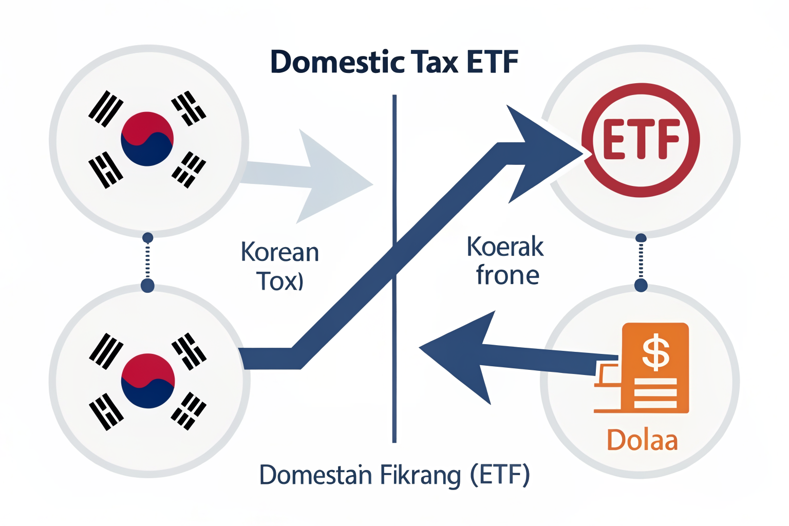 국내 ETF와 해외 ETF 세금 구조 비교 이미지