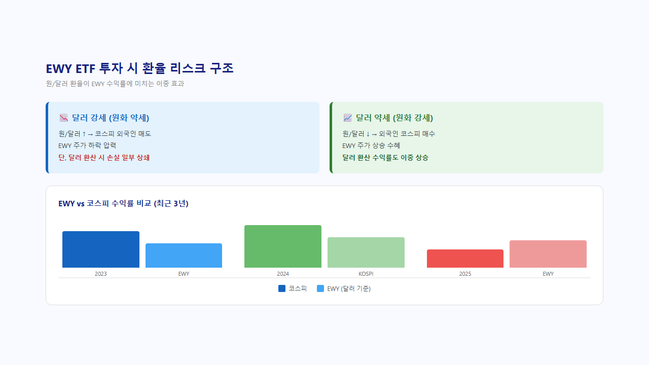 EWY ETF 환율 리스크 코리아 디스카운트 투자 전략